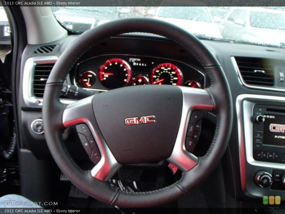 Ebony Interior Steering Wheel for the 2013 GMC Acadia SLE AWD #79967622