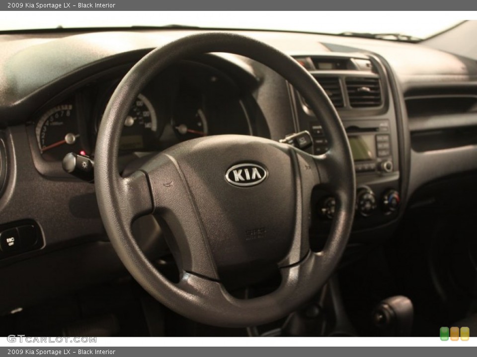 Black Interior Steering Wheel for the 2009 Kia Sportage LX #79968471