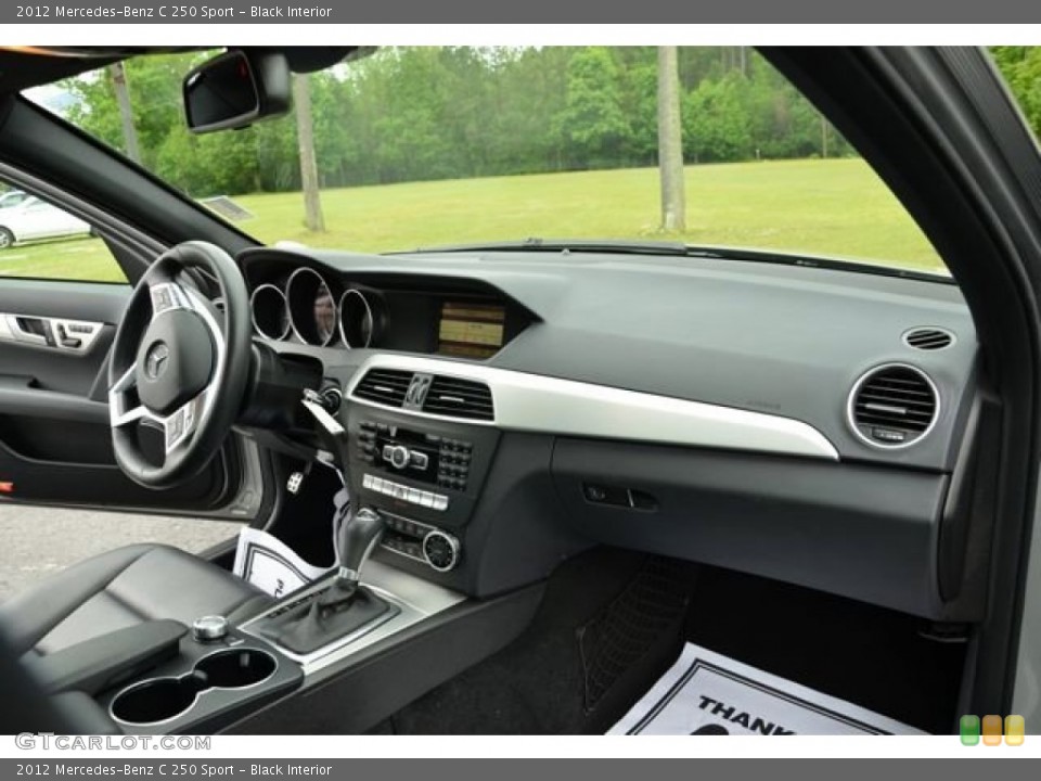 Black Interior Dashboard for the 2012 Mercedes-Benz C 250 Sport #79971707