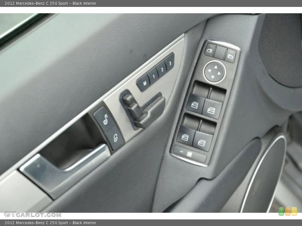 Black Interior Controls for the 2012 Mercedes-Benz C 250 Sport #79971760