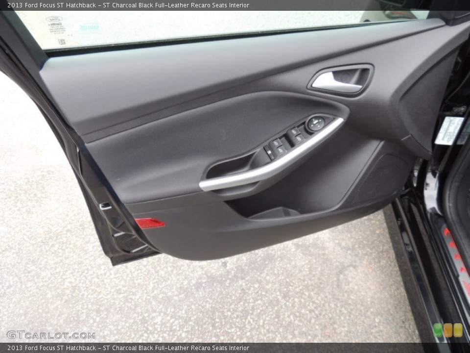 ST Charcoal Black Full-Leather Recaro Seats Interior Door Panel for the 2013 Ford Focus ST Hatchback #79973240