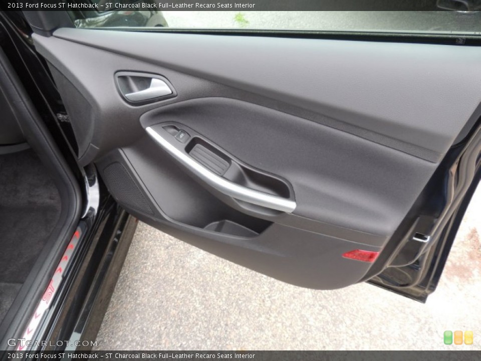 ST Charcoal Black Full-Leather Recaro Seats Interior Door Panel for the 2013 Ford Focus ST Hatchback #79973328