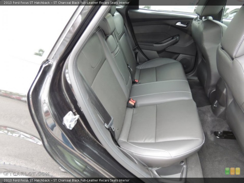 ST Charcoal Black Full-Leather Recaro Seats Interior Rear Seat for the 2013 Ford Focus ST Hatchback #79973363