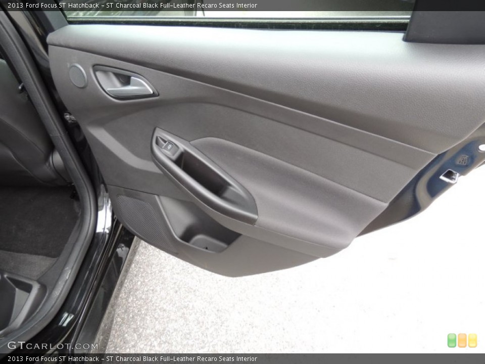 ST Charcoal Black Full-Leather Recaro Seats Interior Door Panel for the 2013 Ford Focus ST Hatchback #79973387