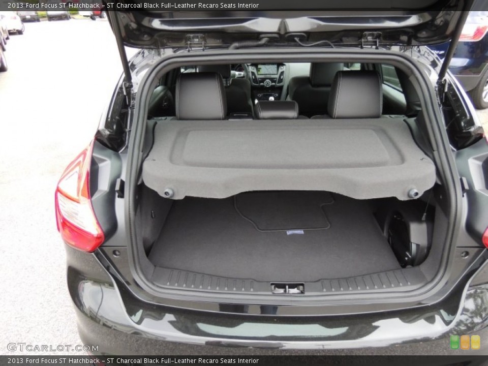 ST Charcoal Black Full-Leather Recaro Seats Interior Trunk for the 2013 Ford Focus ST Hatchback #79973462