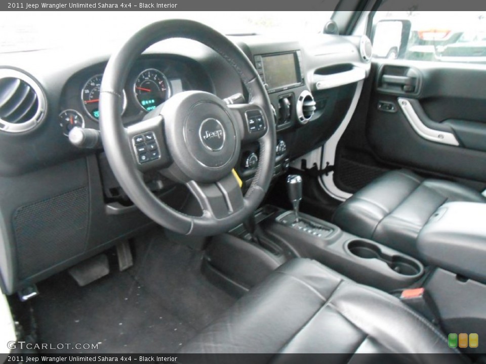 Black 2011 Jeep Wrangler Unlimited Interiors