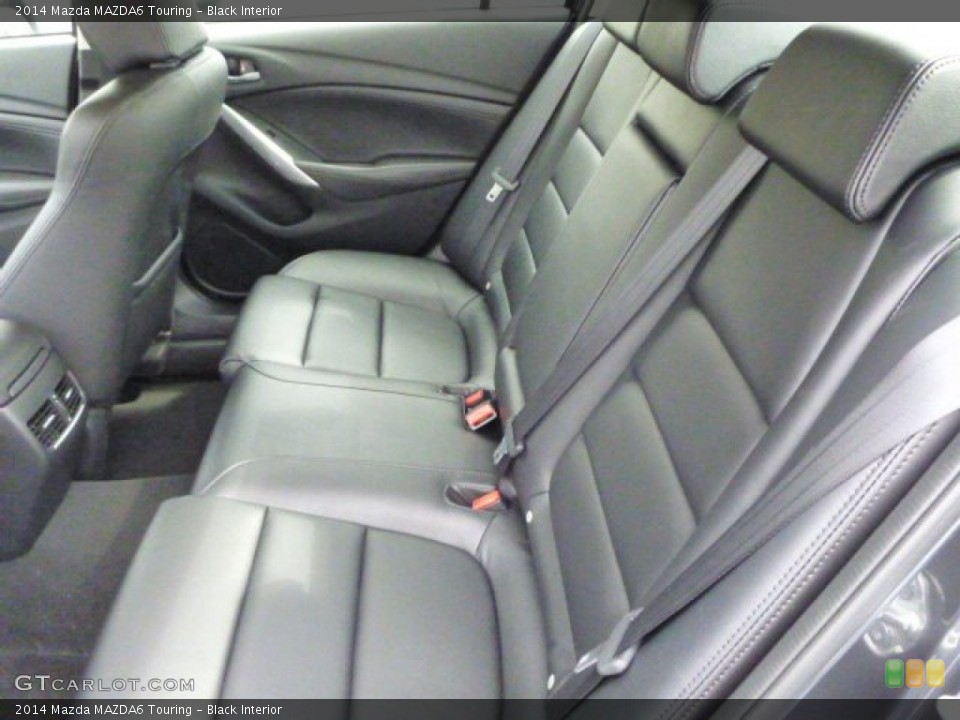 Black Interior Rear Seat for the 2014 Mazda MAZDA6 Touring #79979524