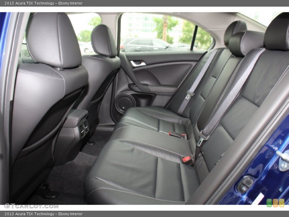 Ebony Interior Rear Seat for the 2013 Acura TSX Technology #79980239