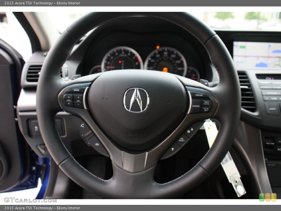 Ebony Interior Steering Wheel for the 2013 Acura TSX Technology #79980438