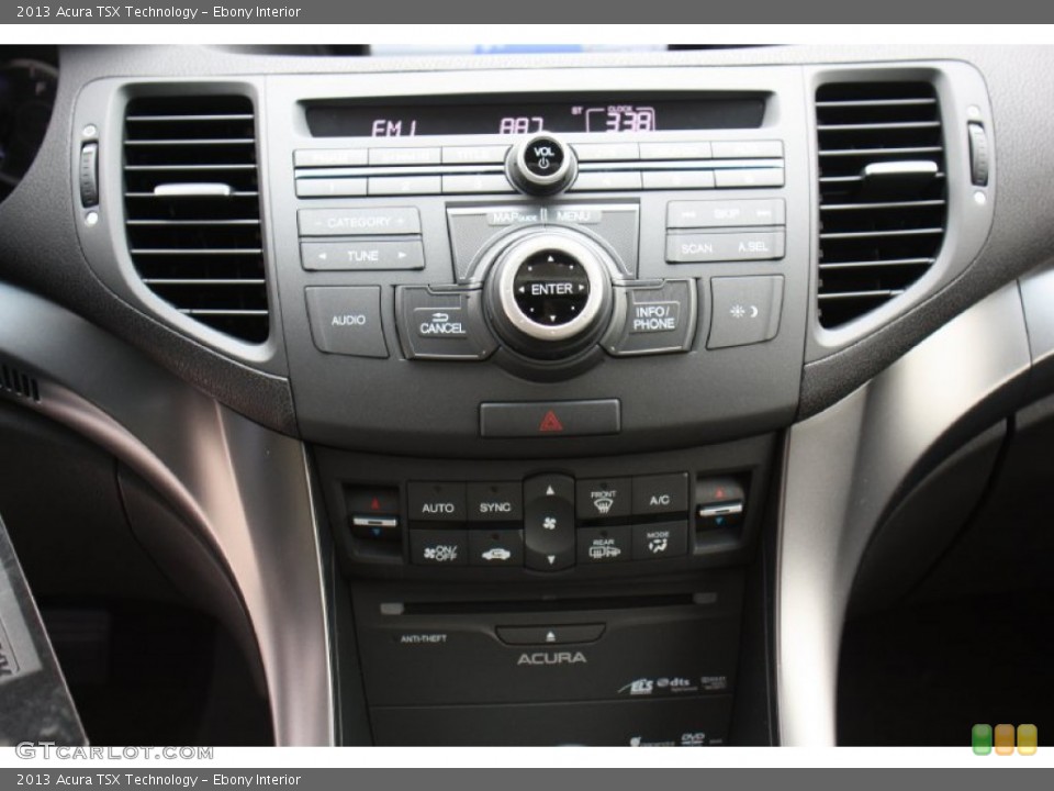 Ebony Interior Controls for the 2013 Acura TSX Technology #79980472
