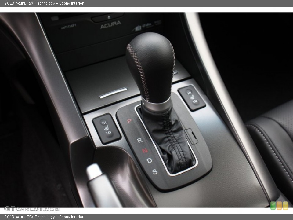 Ebony Interior Transmission for the 2013 Acura TSX Technology #79980530