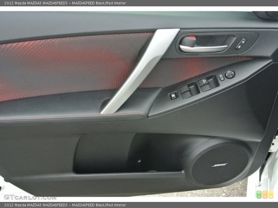 MAZDASPEED Black/Red Interior Door Panel for the 2012 Mazda MAZDA3 MAZDASPEED3 #79981297