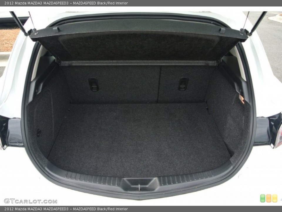 MAZDASPEED Black/Red Interior Trunk for the 2012 Mazda MAZDA3 MAZDASPEED3 #79981476