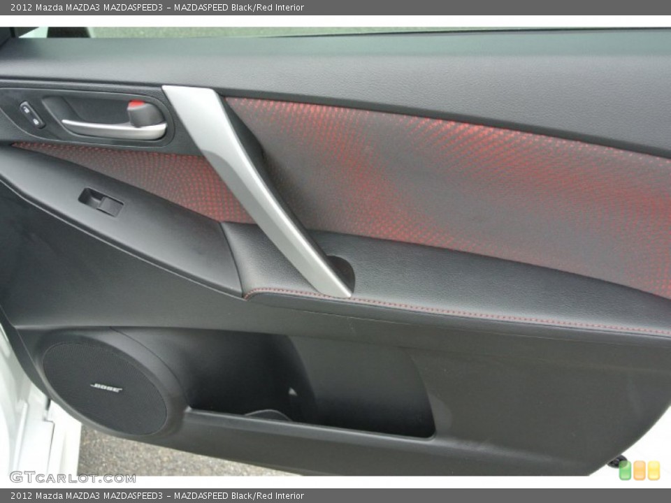MAZDASPEED Black/Red Interior Door Panel for the 2012 Mazda MAZDA3 MAZDASPEED3 #79981517