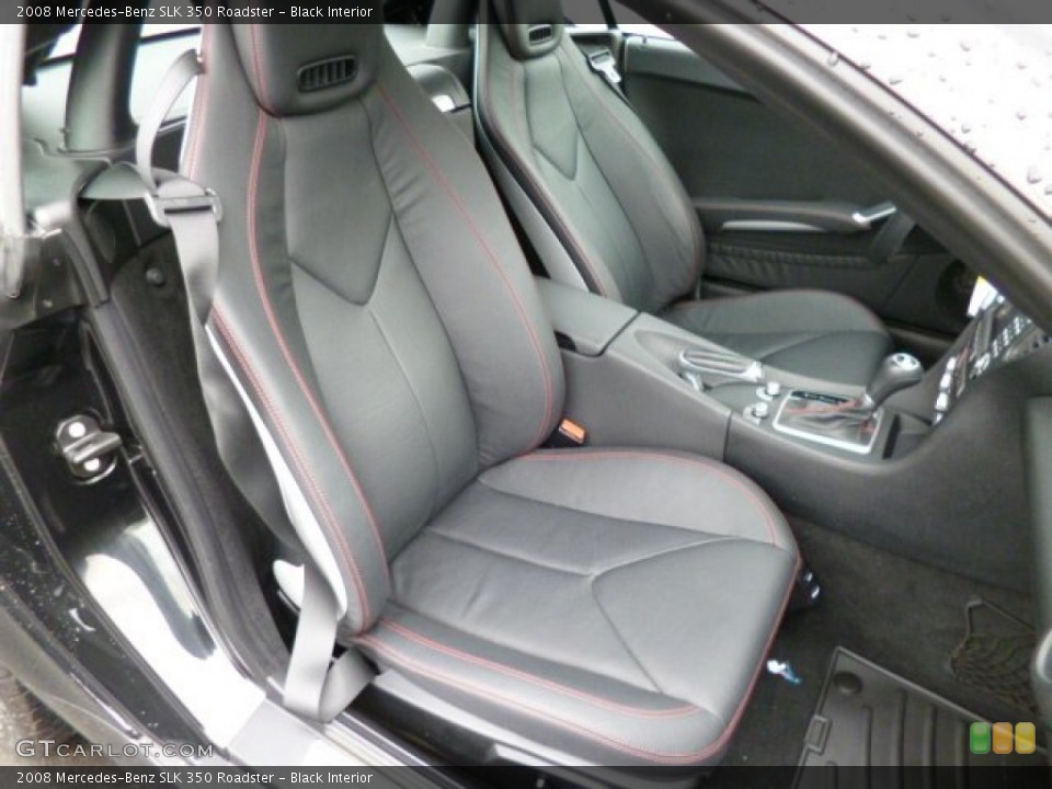 Black Interior Front Seat for the 2008 Mercedes-Benz SLK 350 Roadster #79982235