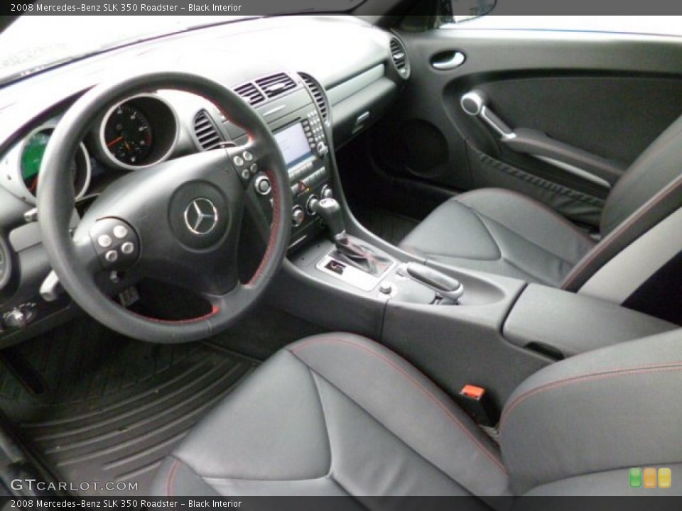 Black 2008 Mercedes-Benz SLK Interiors