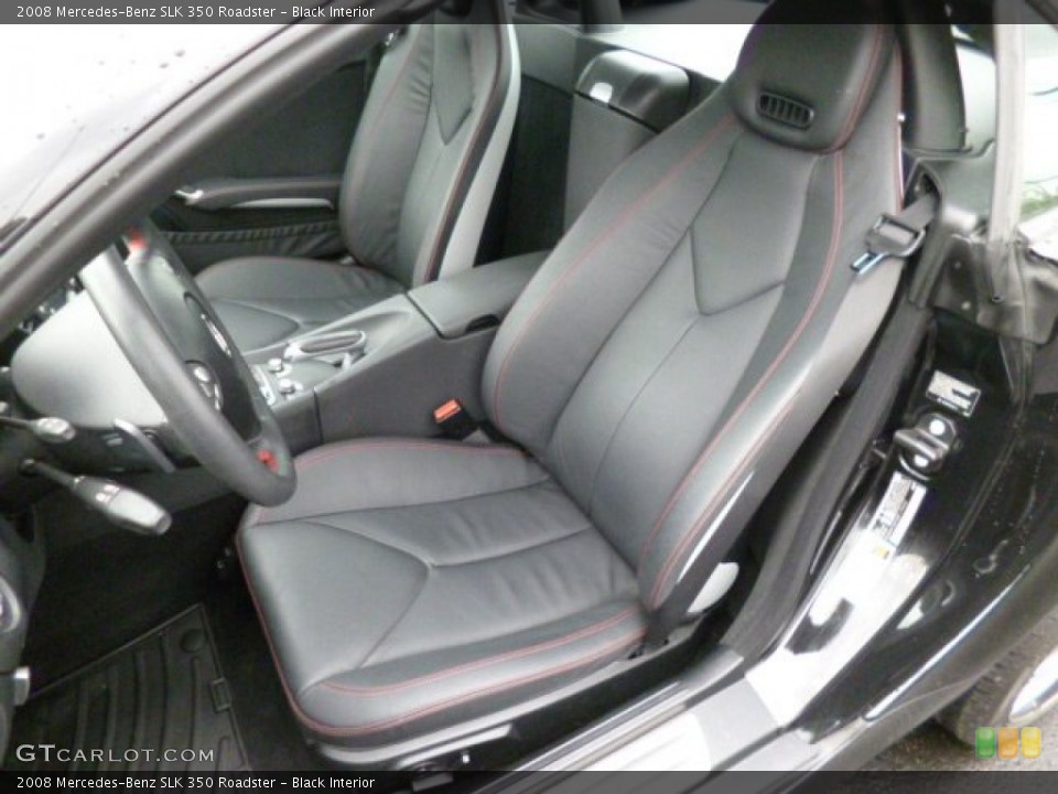 Black Interior Front Seat for the 2008 Mercedes-Benz SLK 350 Roadster #79982345