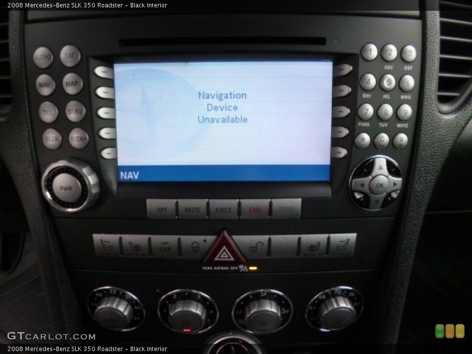 Black Interior Controls for the 2008 Mercedes-Benz SLK 350 Roadster #79982380