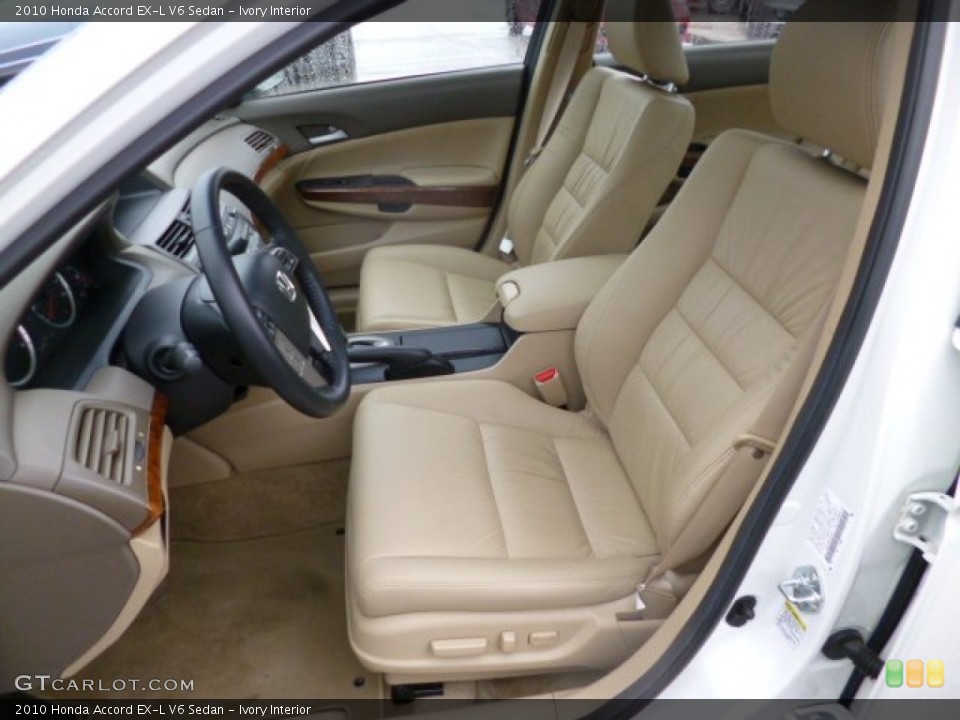 Ivory Interior Front Seat for the 2010 Honda Accord EX-L V6 Sedan #79983602