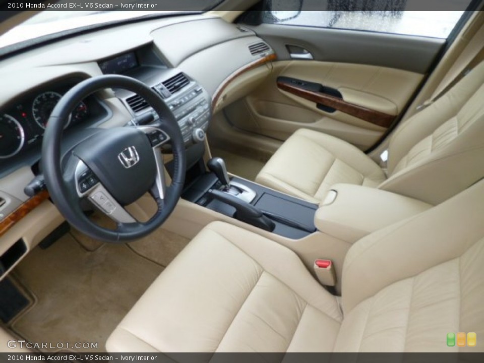 Ivory 2010 Honda Accord Interiors
