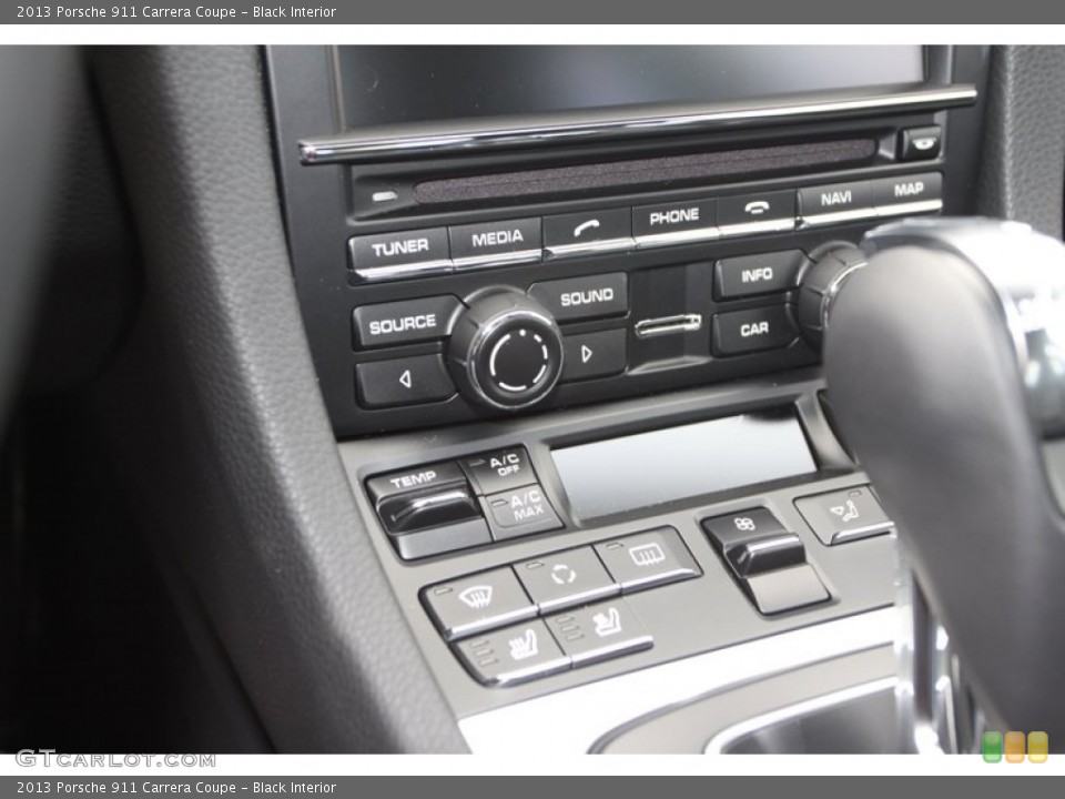 Black Interior Controls for the 2013 Porsche 911 Carrera Coupe #79984305