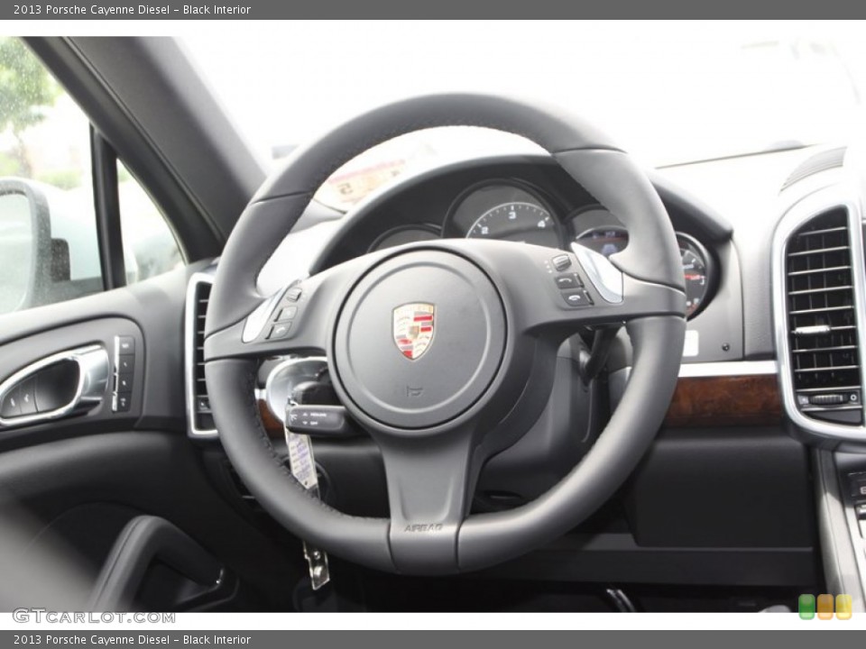 Black Interior Steering Wheel for the 2013 Porsche Cayenne Diesel #79984865