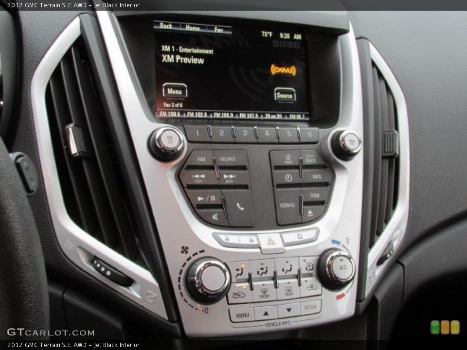 Jet Black Interior Controls for the 2012 GMC Terrain SLE AWD #79985598