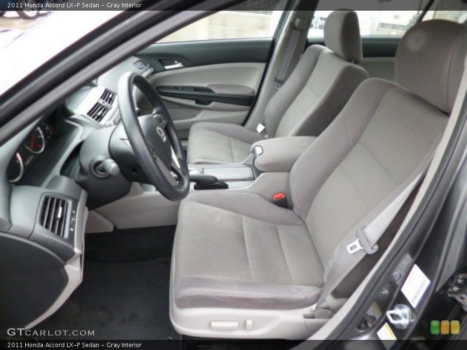 Gray Interior Front Seat for the 2011 Honda Accord LX-P Sedan #79987550