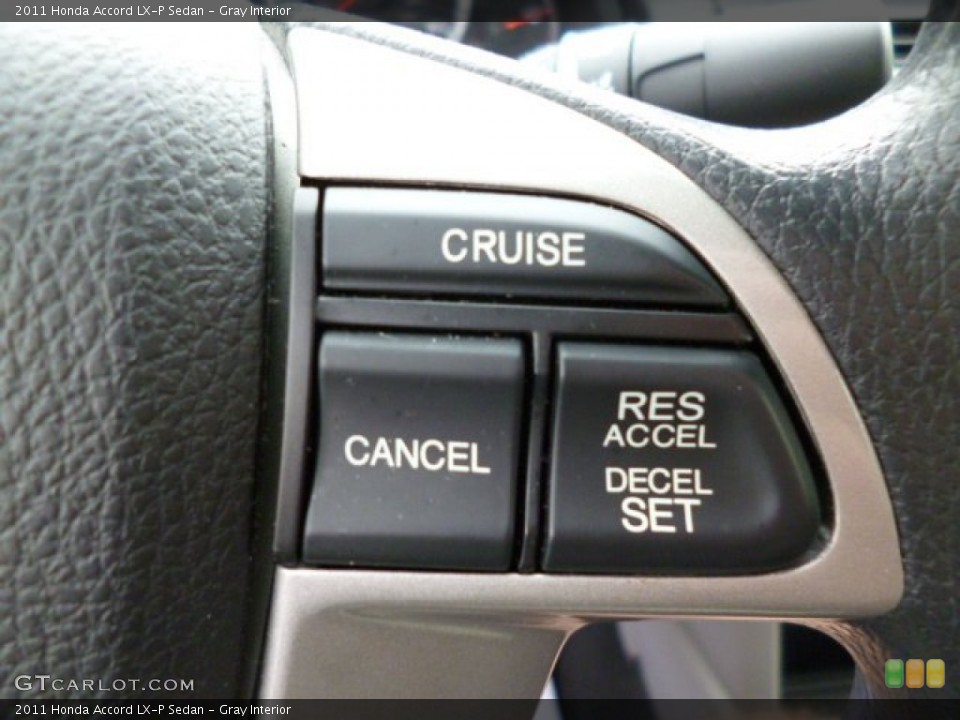 Gray Interior Controls for the 2011 Honda Accord LX-P Sedan #79987605