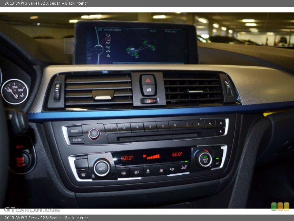 Black Interior Controls for the 2013 BMW 3 Series 328i Sedan #79989401