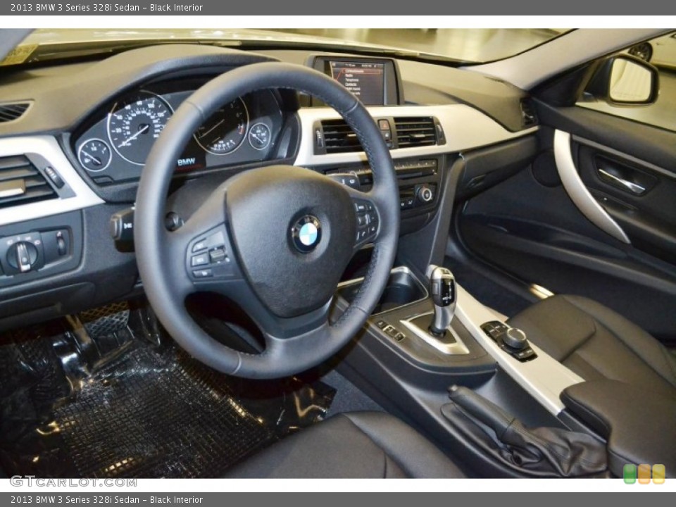 Black Interior Dashboard for the 2013 BMW 3 Series 328i Sedan #79991447