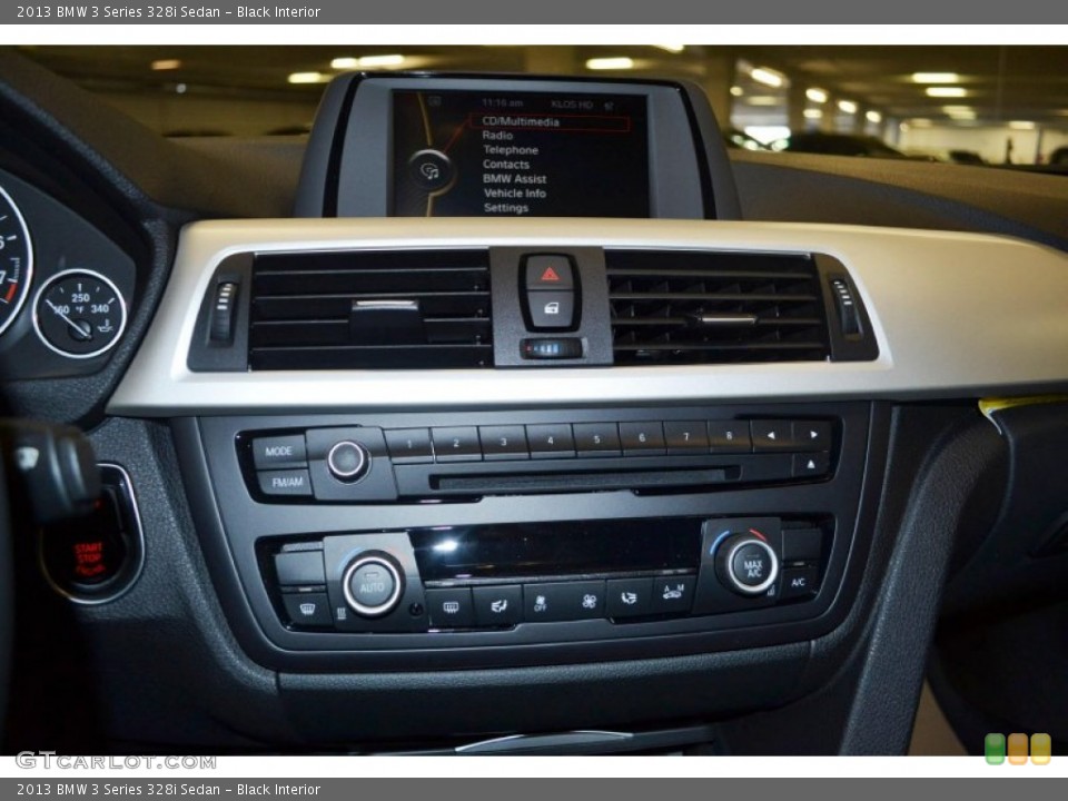 Black Interior Controls for the 2013 BMW 3 Series 328i Sedan #79991494