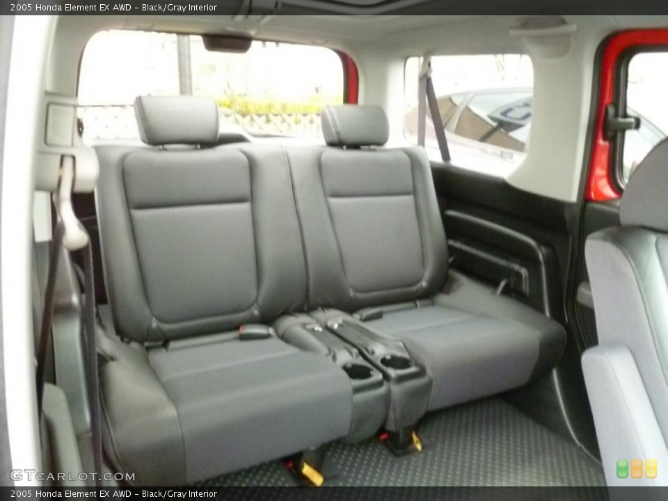 Black/Gray Interior Rear Seat for the 2005 Honda Element EX AWD #79991565
