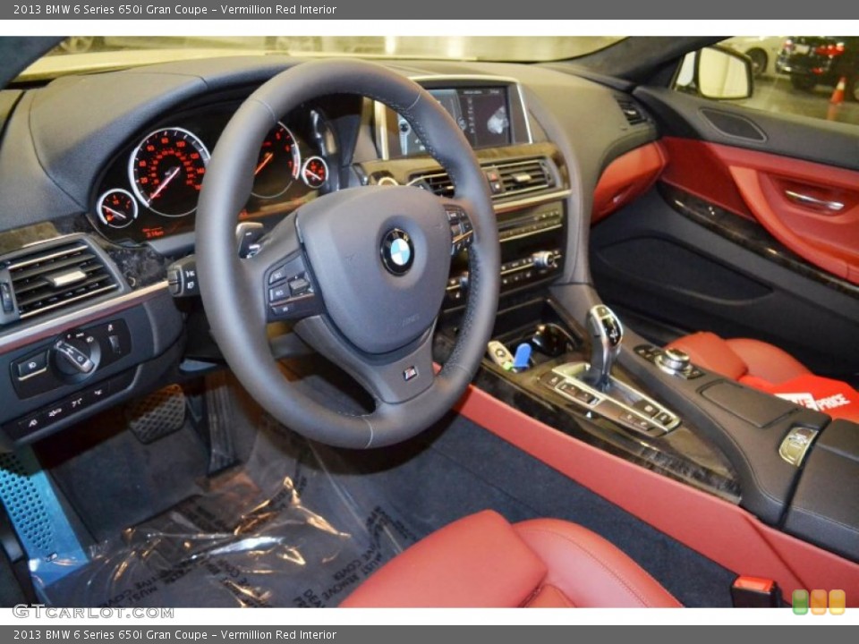 Vermillion Red Interior Prime Interior for the 2013 BMW 6 Series 650i Gran Coupe #79992710