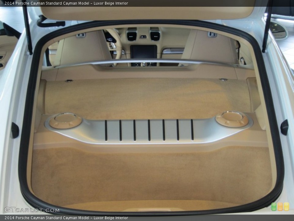 Luxor Beige Interior Trunk for the 2014 Porsche Cayman  #79993055