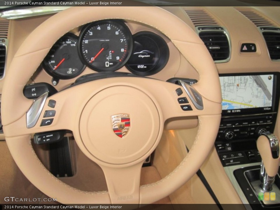 Luxor Beige Interior Steering Wheel for the 2014 Porsche Cayman  #79993262