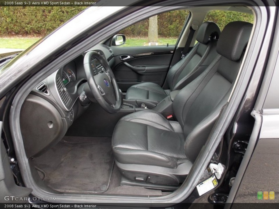 Black Interior Photo for the 2008 Saab 9-3 Aero XWD Sport Sedan #79993778