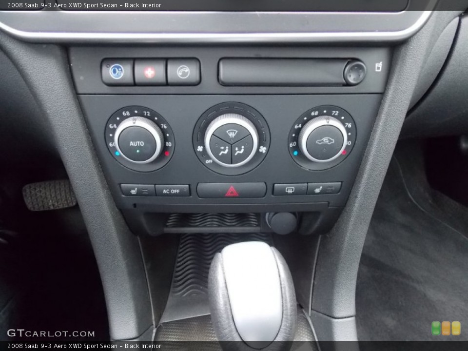 Black Interior Controls for the 2008 Saab 9-3 Aero XWD Sport Sedan #79993904