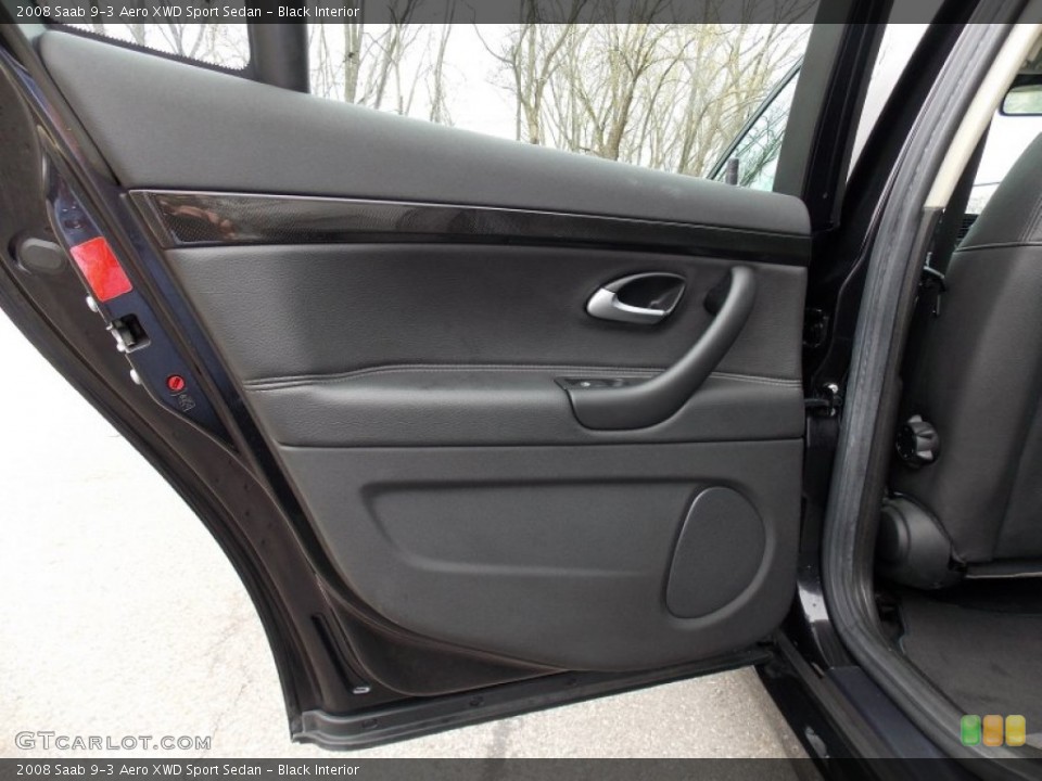 Black Interior Door Panel for the 2008 Saab 9-3 Aero XWD Sport Sedan #79993952
