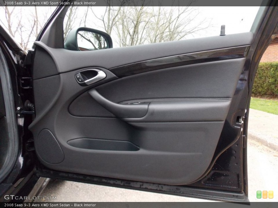 Black Interior Door Panel for the 2008 Saab 9-3 Aero XWD Sport Sedan #79994027