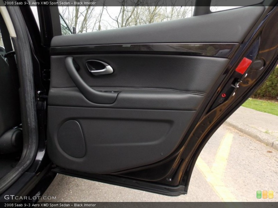 Black Interior Door Panel for the 2008 Saab 9-3 Aero XWD Sport Sedan #79994087