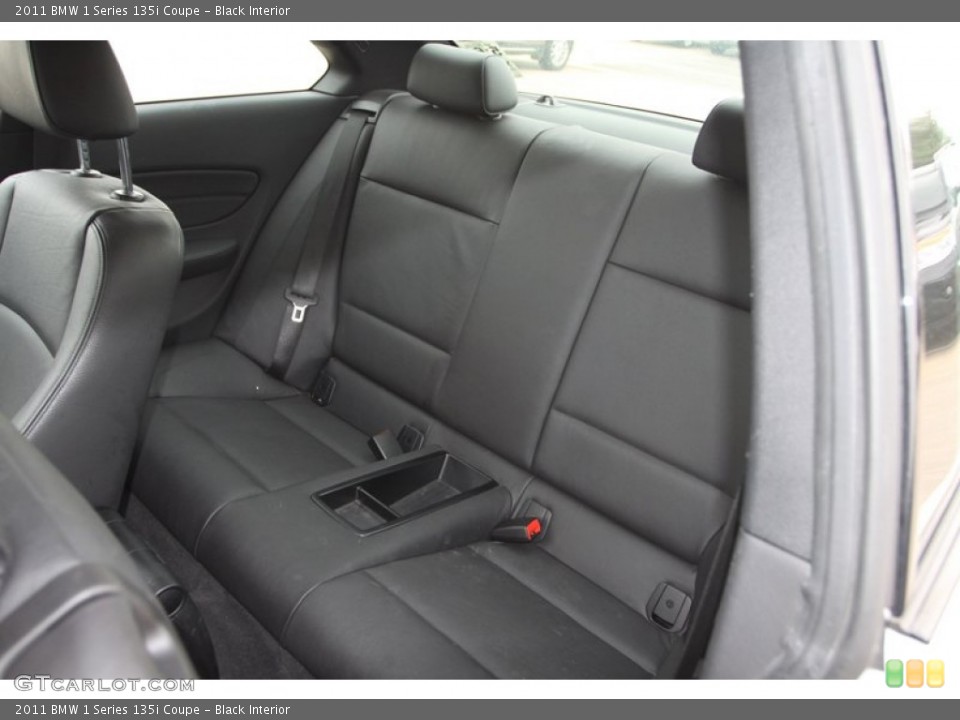 Black Interior Rear Seat for the 2011 BMW 1 Series 135i Coupe #79998068