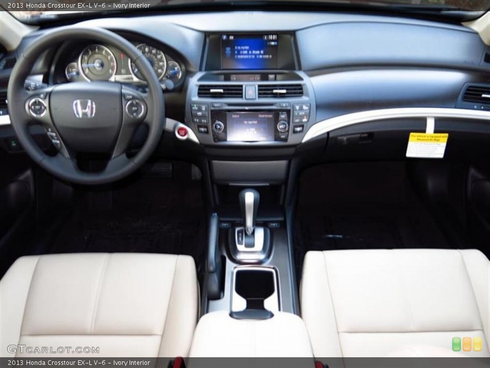 Ivory Interior Dashboard for the 2013 Honda Crosstour EX-L V-6 #79999955