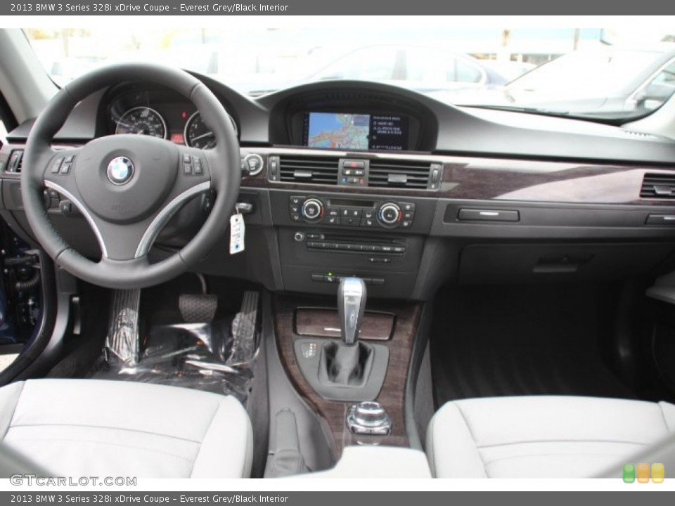 Everest Grey/Black Interior Dashboard for the 2013 BMW 3 Series 328i xDrive Coupe #80001056