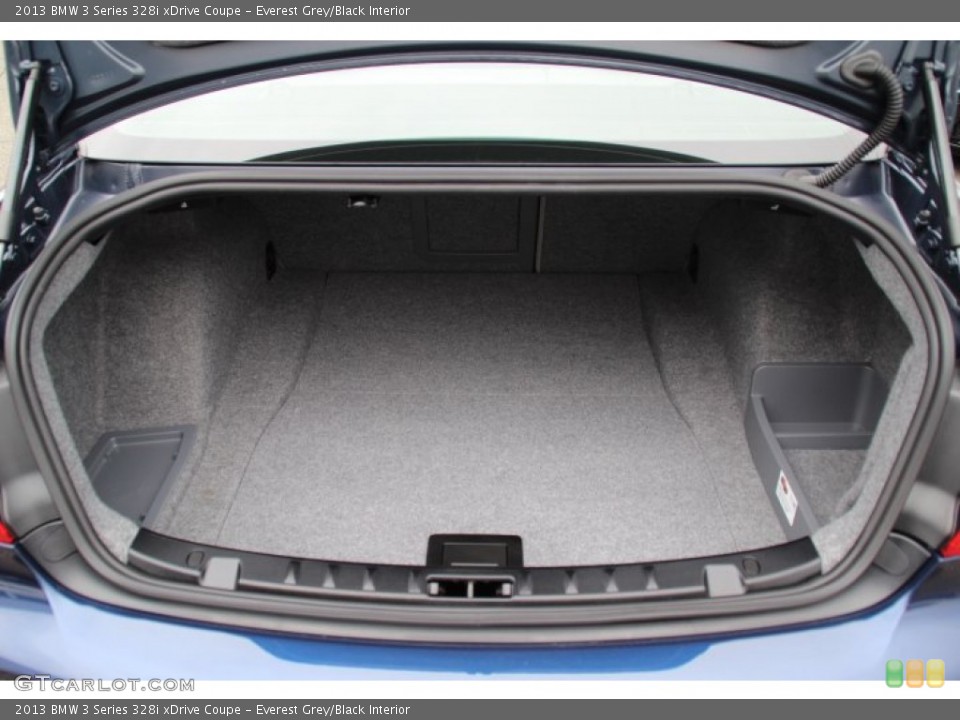Everest Grey/Black Interior Trunk for the 2013 BMW 3 Series 328i xDrive Coupe #80001185