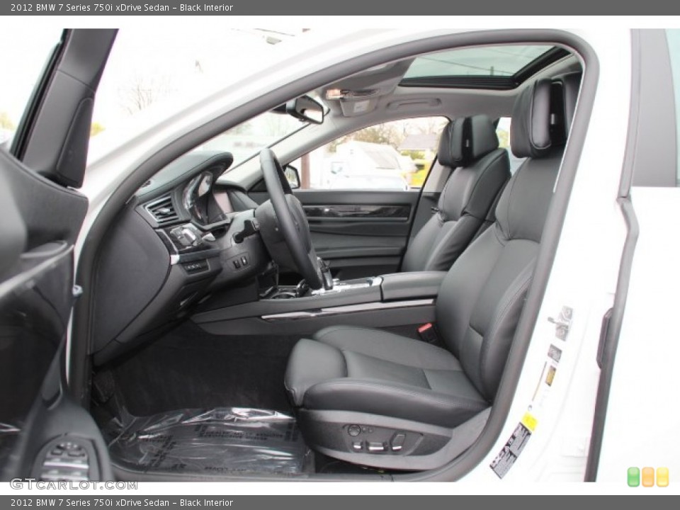 Black Interior Photo for the 2012 BMW 7 Series 750i xDrive Sedan #80001560