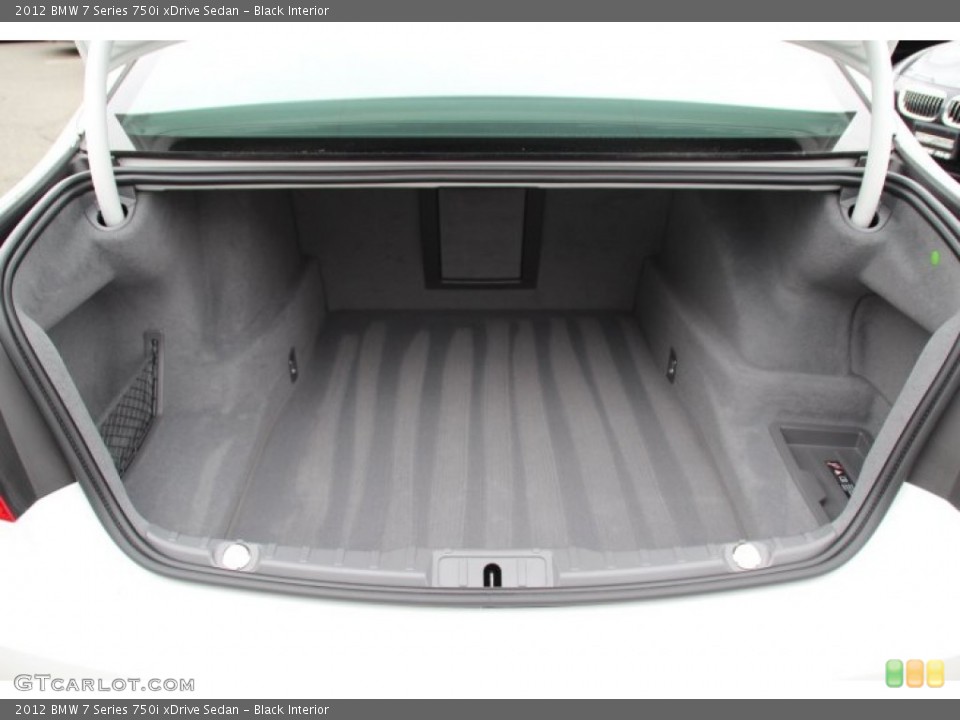 Black Interior Trunk for the 2012 BMW 7 Series 750i xDrive Sedan #80001724