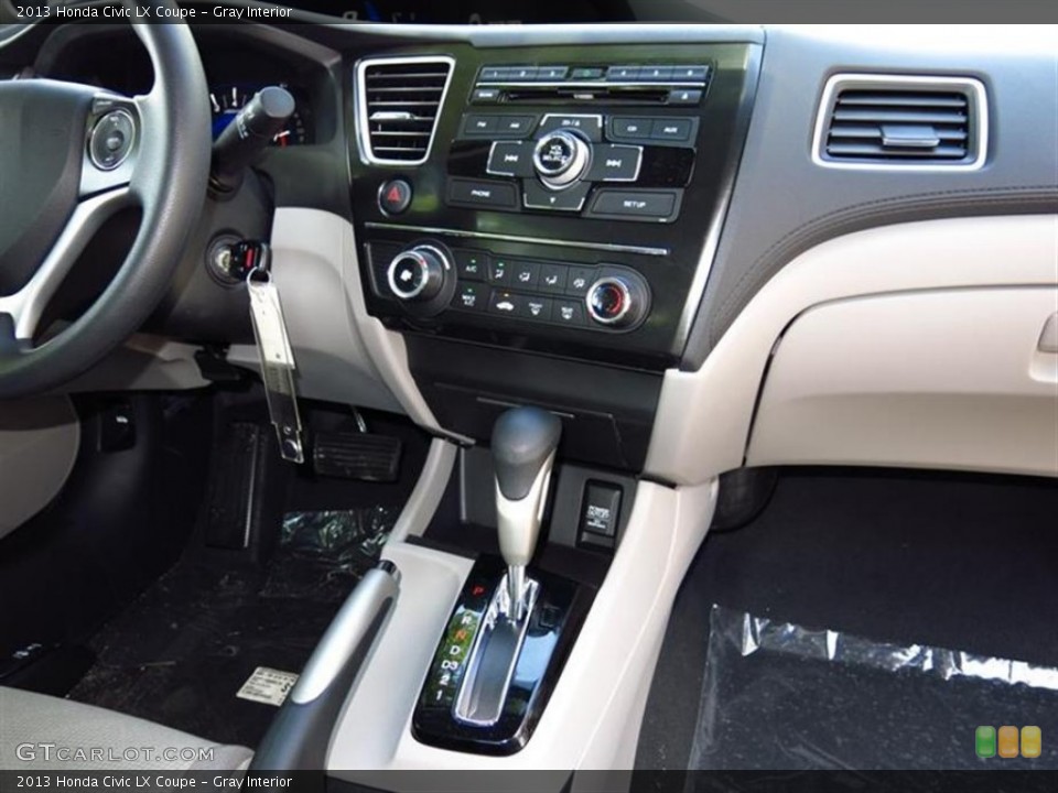 Gray Interior Controls for the 2013 Honda Civic LX Coupe #80003473