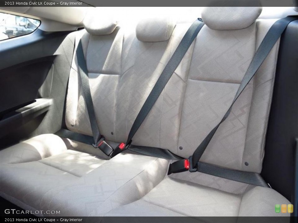 Gray Interior Rear Seat for the 2013 Honda Civic LX Coupe #80003537