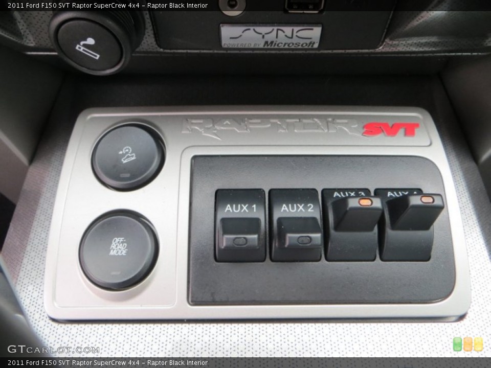 Raptor Black Interior Controls for the 2011 Ford F150 SVT Raptor SuperCrew 4x4 #80004602